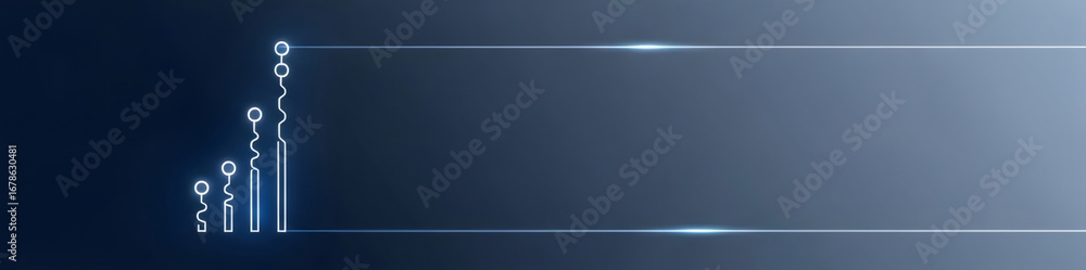 Poster abstract digital circuit background with light elements. modern technology concept for internet, dat