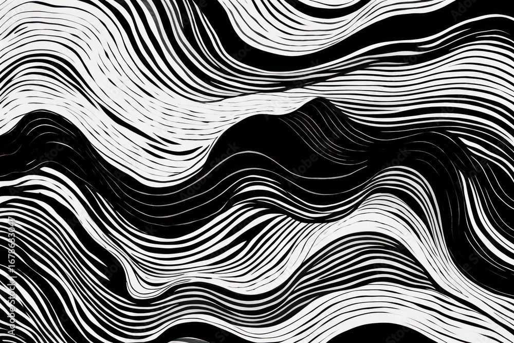 Canvas Prints wave backgrounds abstract textured.