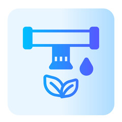 drip irrigation gradient icon