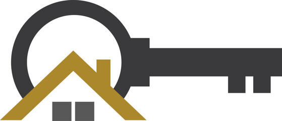 Key shape with house shape