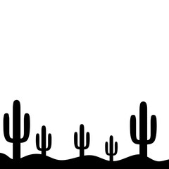 Cactus Silhouette Design