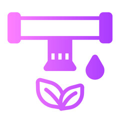 drip irrigation gradient icon