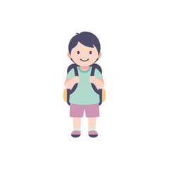 Boy with Backpack
