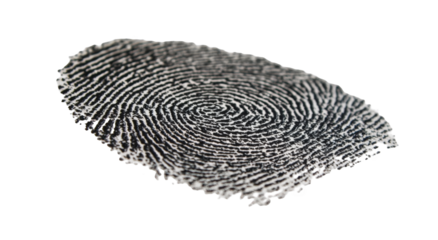 Close-up of a Fingerprint Impression