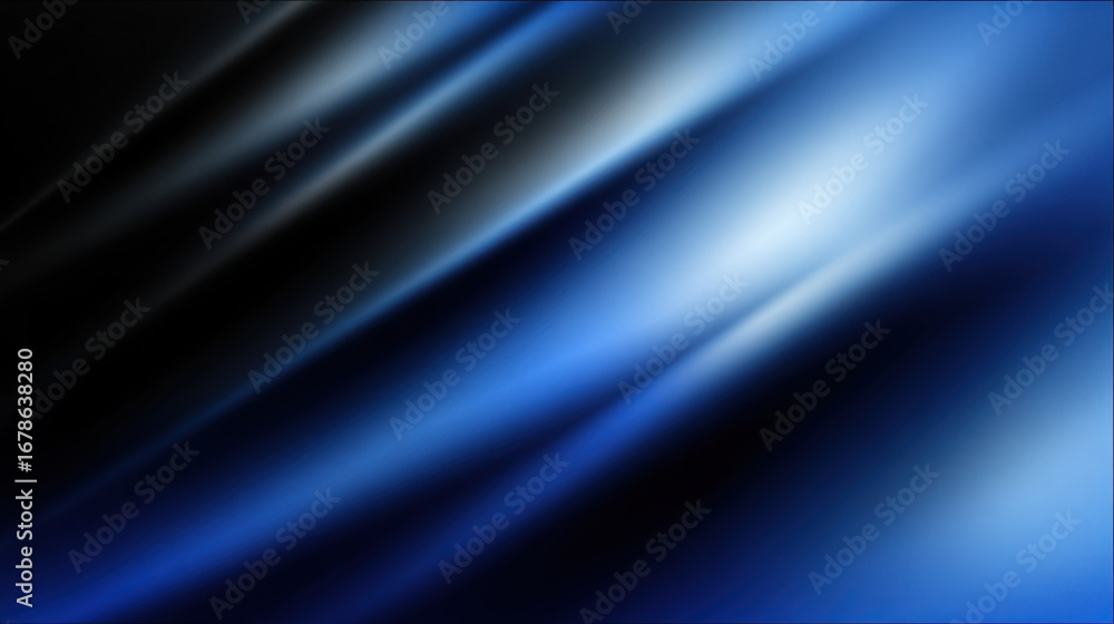 Aufkleber smooth gradient background featuring shades of blue and black, creating serene and calming atmospher