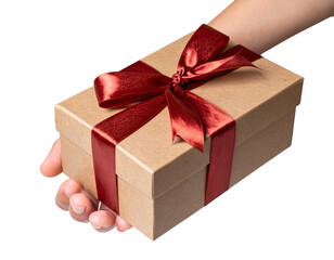 hand holding a gift box