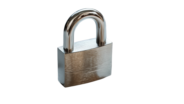 Close-up of a metallic padlock (3)