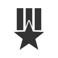 Order with star icon isolated on transparent background