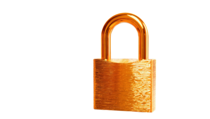 Close-up of a gold padlock (1)