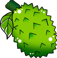 두리안 일러스트 그래픽 일러스트 요소