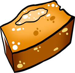 휘낭시에 빵 일러스트 그래픽 요소