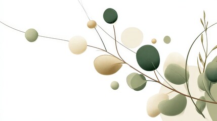 Elegant Minimalist String Design With Soft Colors