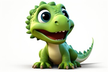 Fototapeta premium Dinosaur reptile cartoon animal.