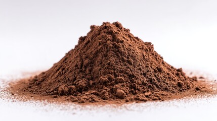 Pile of dark brown cocoa powder