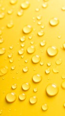 Water droplets on a yellow surface (4)