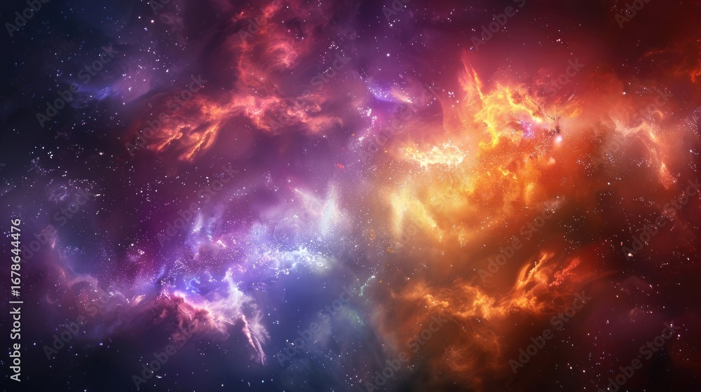 Canvas Prints cosmic nebula space astronomy universe.