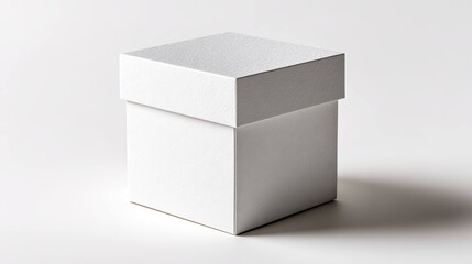 Naklejka premium White gift box mockup