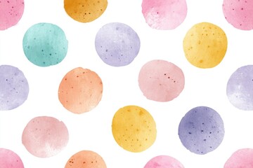 Fototapeta premium Pastel circles on white background
