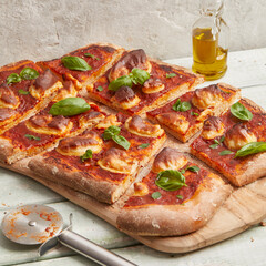 Whole grain pizza