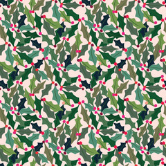 christmas texture print pattern. Leaf texture beige background