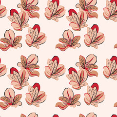 abstract flower texture print design