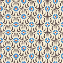 abstract floral texture print design