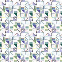 abstract colourful lines texture print pattern. White background.