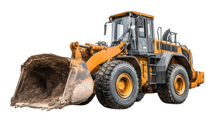 Heavy construction vehicle, front view