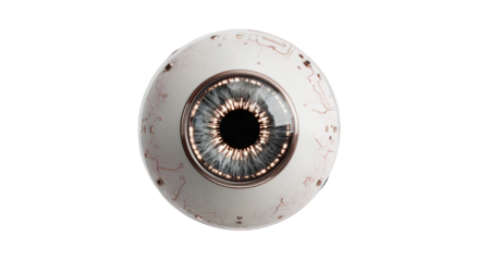 Close-up of a stylized eye