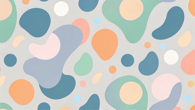 abstract background with colored spots and dots in pastel colors. - Powered by Adobe