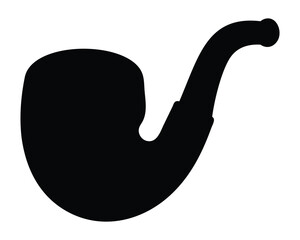 A smoking pipe vector illustration is a classic vintage art design