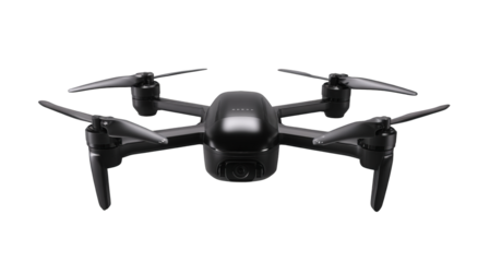 Front view of a modern drone