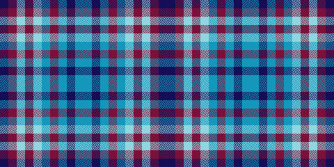Vibrant plaid pattern featuring interwoven hues of blue and red. A versatile backdrop ideal for textiles, graphic design, and digital projects requiring a classic touch.