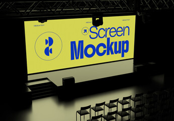Indoor Digital Screen Mockup