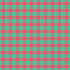 Vibrant checkered pattern in pink and teal. A versatile background for textiles, crafts, or web design, conveying a sense of retro style and cheerful simplicity.