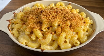 Baked Macaroni and Cheese with Golden Breadcrumb Topping