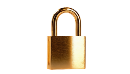 Close-up of a golden padlock