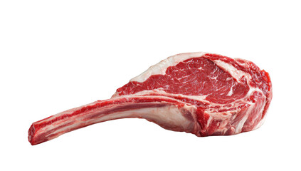 Close-up of a raw ribeye steak