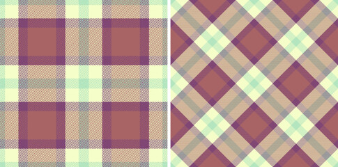 Background plaid vector of textile pattern fabric with a tartan seamless texture check. Set in novelty colors. Furniture design ideas.