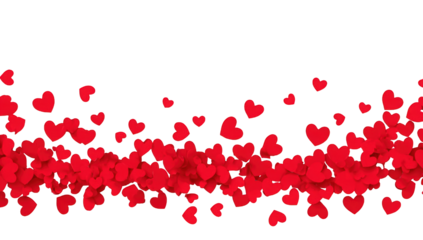 Red hearts on black background (1)