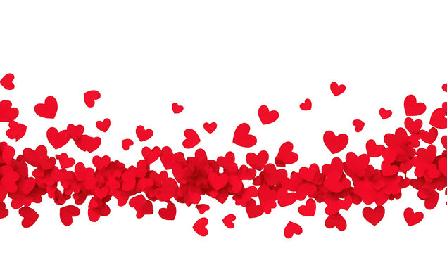 Red hearts on black background (1)