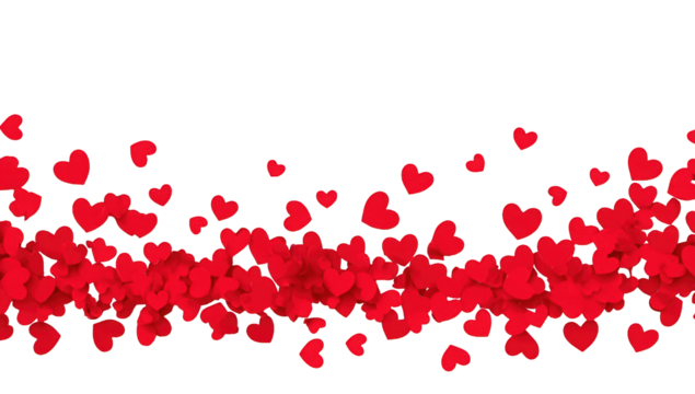 Red hearts on black background (1)