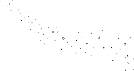 手描きのきらきら星のふりかけあしらい素材