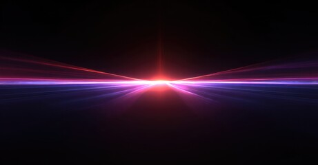 Abstract light burst, vibrant colors radiating from center