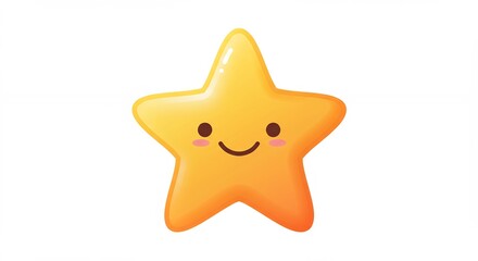 Obraz premium Cute cartoon star illustration