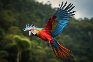 Naklejka premium Animal parrot macaw bird.