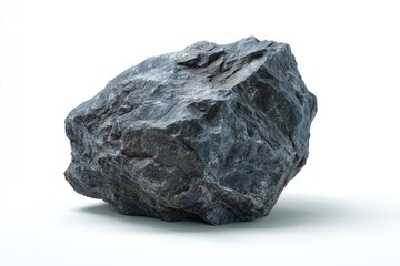Gray rock on white background (1)