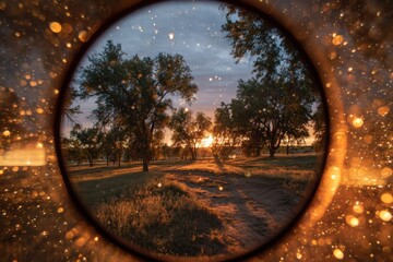 Golden hour through a lens