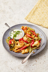 Indian style roasted vegetables