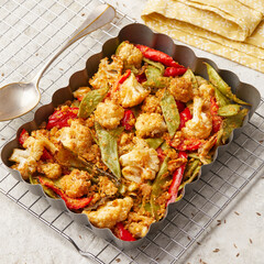 Indian style roasted vegetables